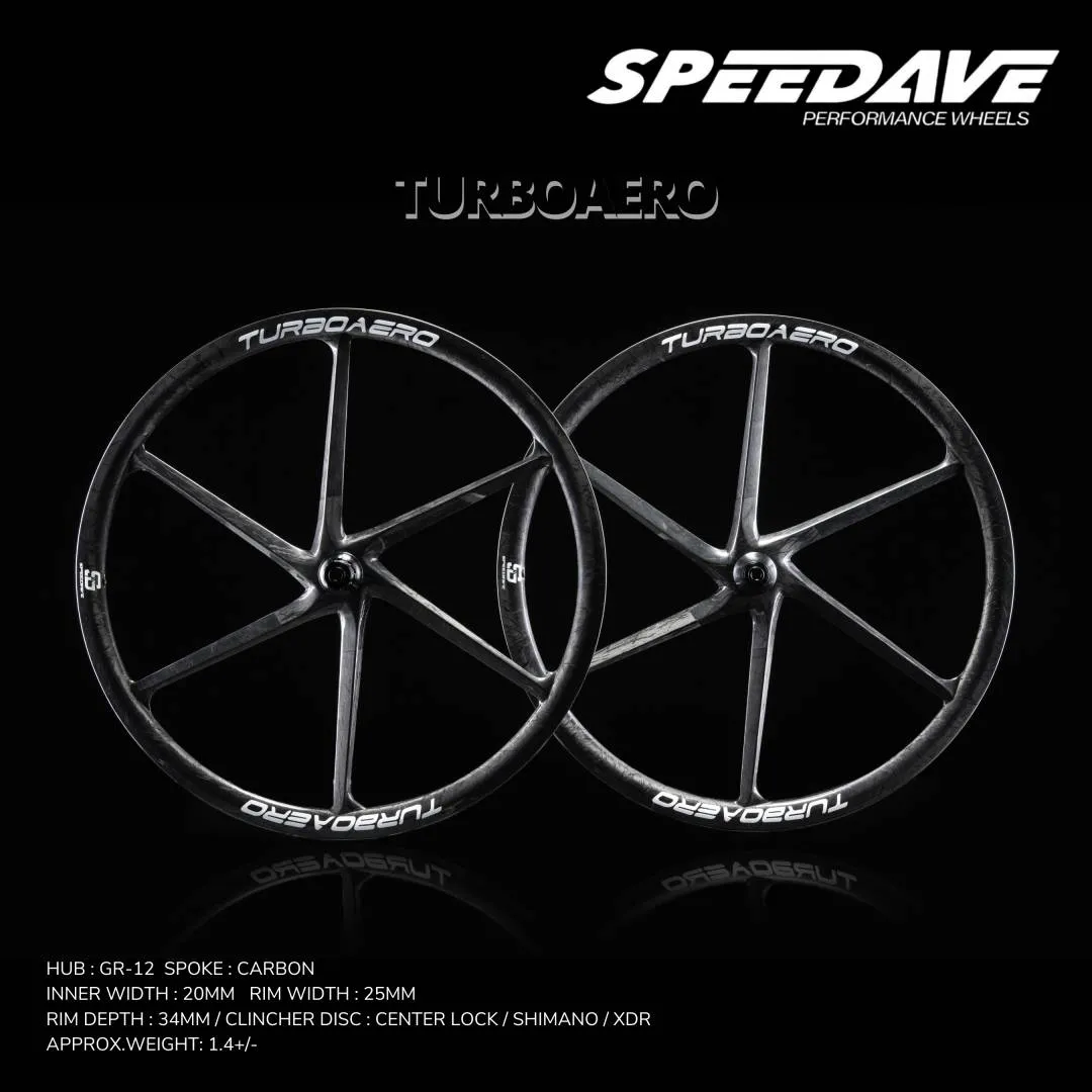SPEEDAV TURBOAERO SIX SPOKE CARBON WHEELSET
