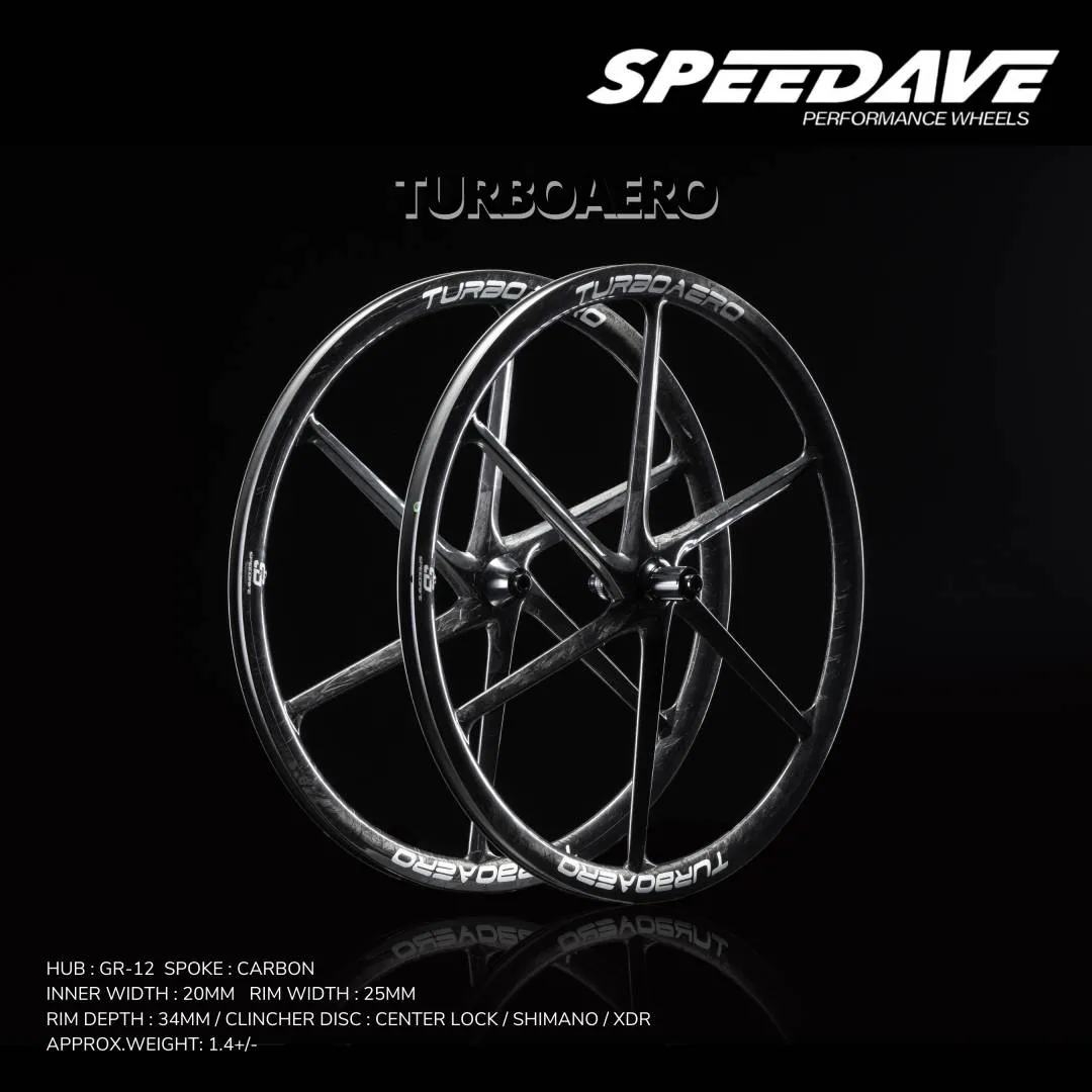 SPEEDAV TURBOAERO SIX SPOKE CARBON WHEELSET