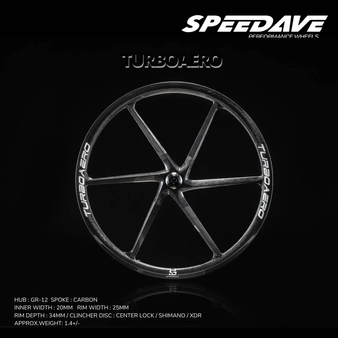 SPEEDAV TURBOAERO SIX SPOKE CARBON WHEELSET
