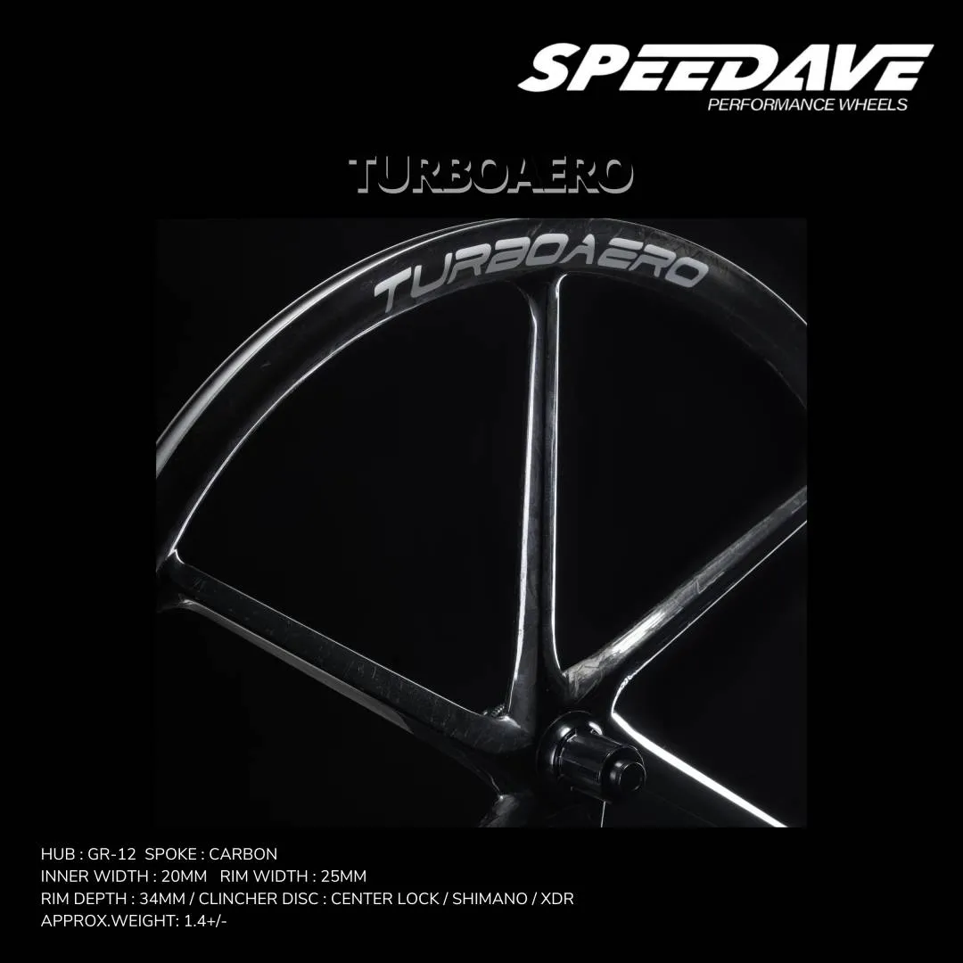 SPEEDAV TURBOAERO SIX SPOKE CARBON WHEELSET