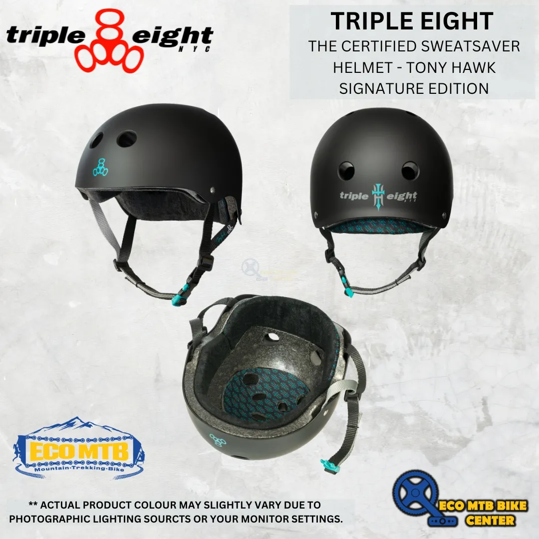 TRIPLE 8 - THE CERTIFIED SWEATSAVER HELMET - TONY HAWK SIGNATURE EDITION ( TRIPLE EIGHT )
