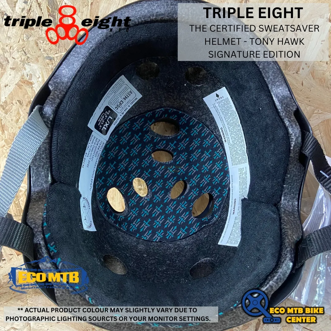 TRIPLE 8 - THE CERTIFIED SWEATSAVER HELMET - TONY HAWK SIGNATURE EDITION ( TRIPLE EIGHT )