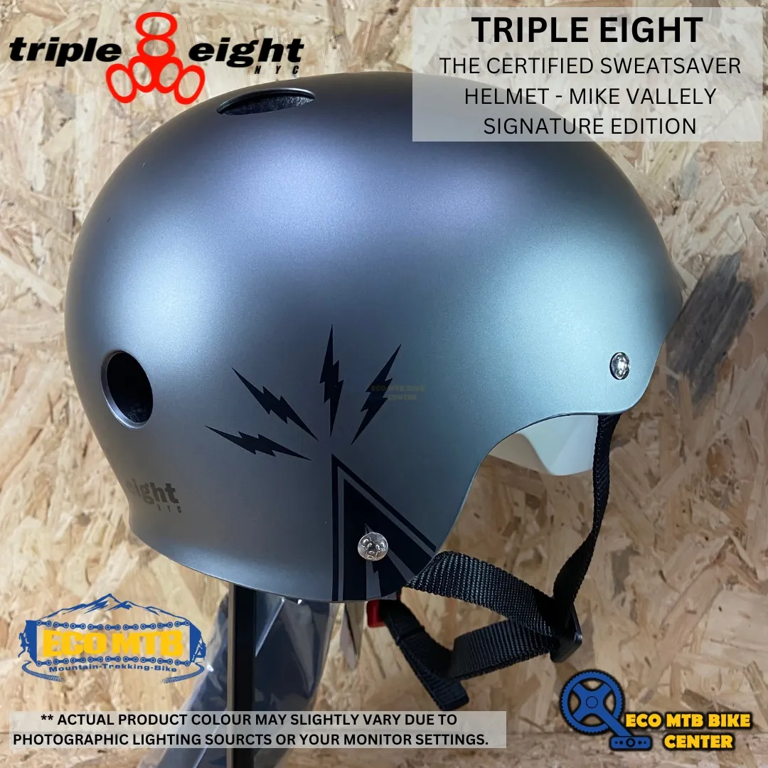 TRIPLE 8 - THE CERTIFIED SWEATSAVER HELMET - MIKE VALLELY SIGNATURE EDITION ( TRIPLE EIGHT )