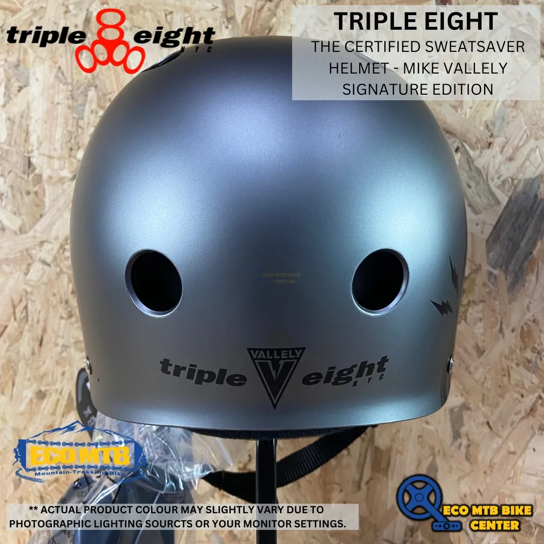 TRIPLE 8 - THE CERTIFIED SWEATSAVER HELMET - MIKE VALLELY SIGNATURE EDITION ( TRIPLE EIGHT )
