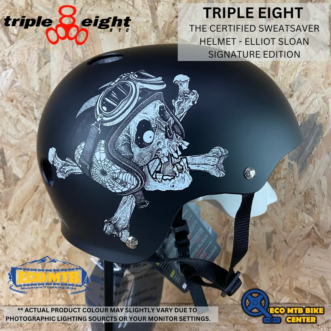 TRIPLE 8 - THE CERTIFIED SWEATSAVER HELMET - ELLIOT SLOAN SIGNATURE EDITION ( TRIPLE EIGHT )