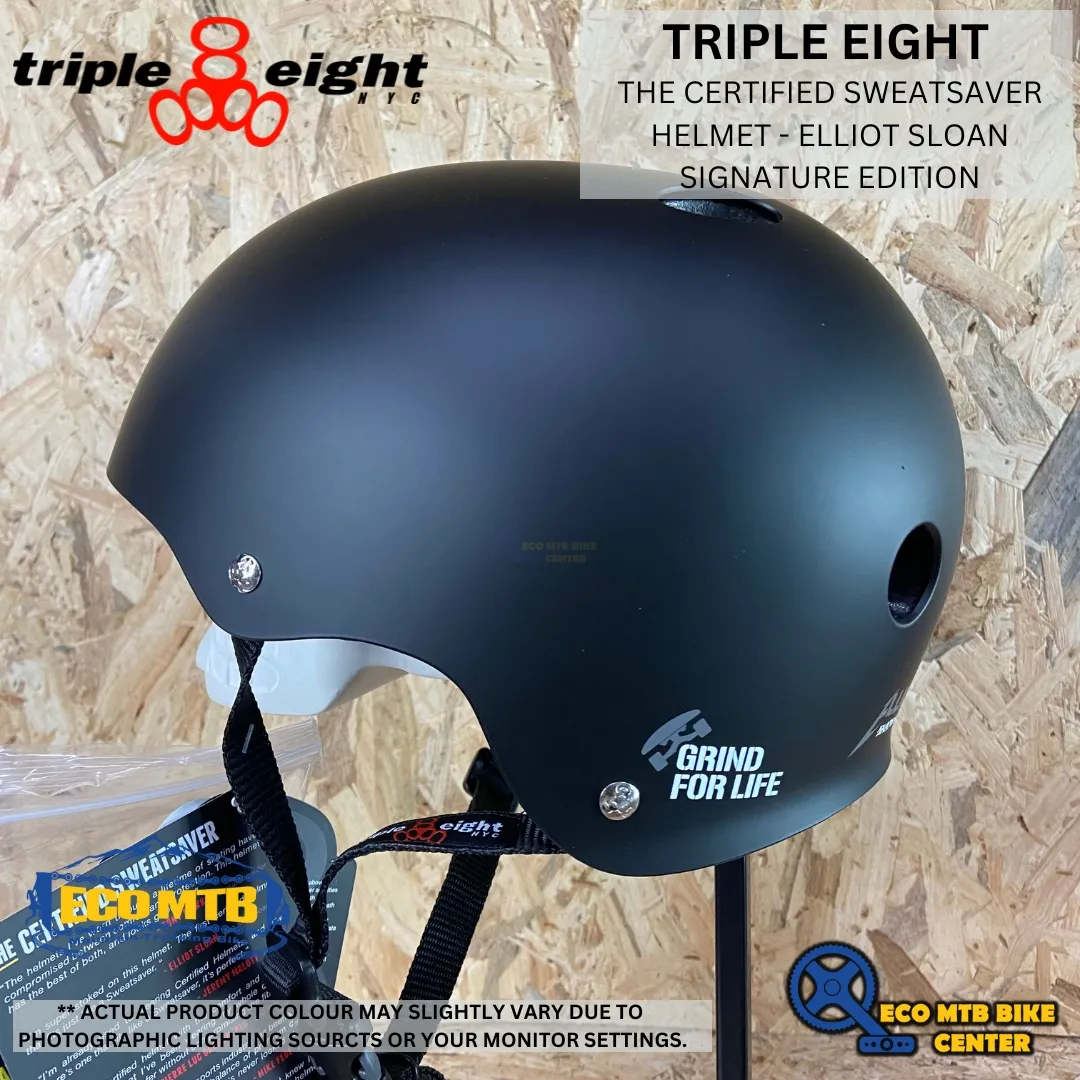 TRIPLE 8 - THE CERTIFIED SWEATSAVER HELMET - ELLIOT SLOAN SIGNATURE EDITION ( TRIPLE EIGHT )
