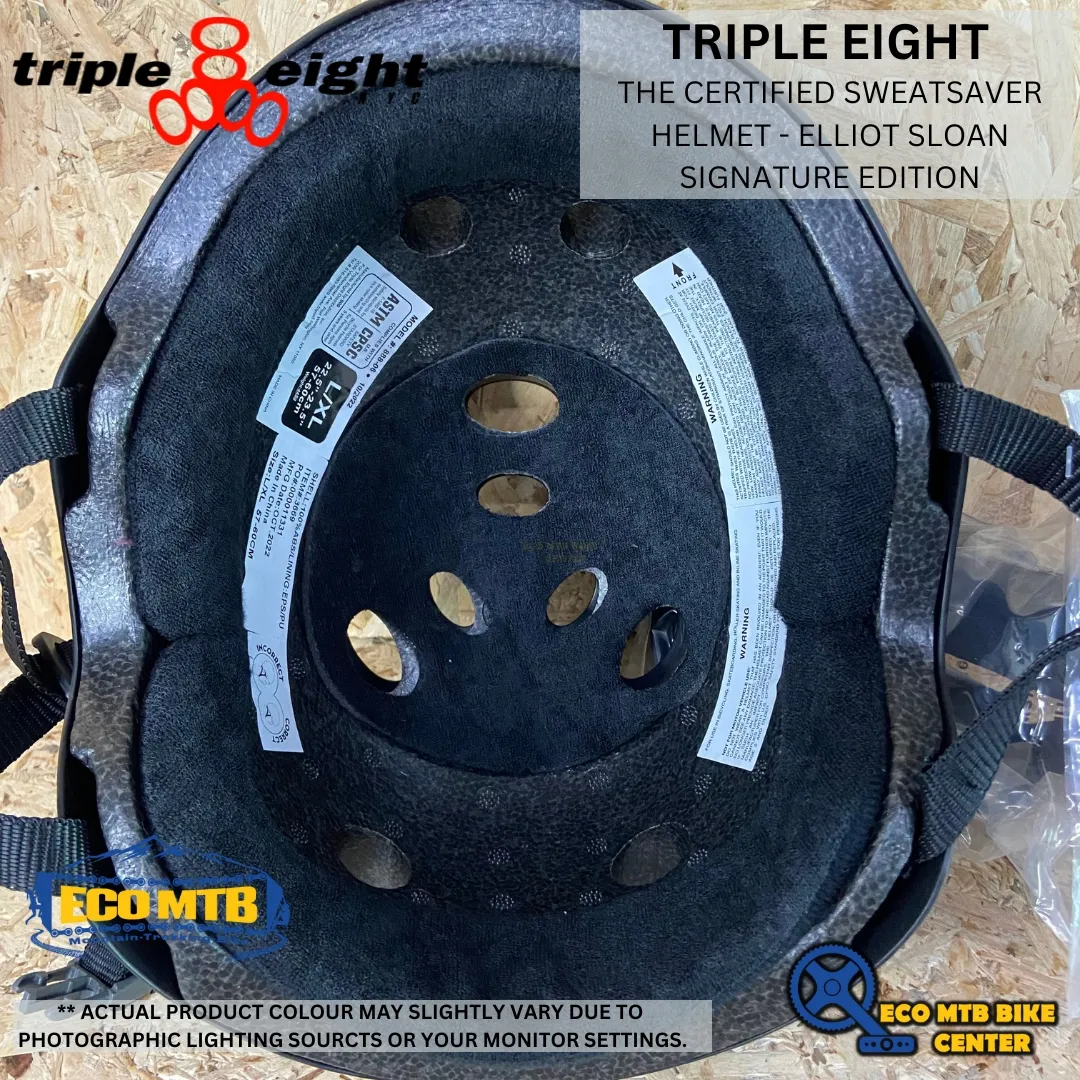 TRIPLE 8 - THE CERTIFIED SWEATSAVER HELMET - ELLIOT SLOAN SIGNATURE EDITION ( TRIPLE EIGHT )
