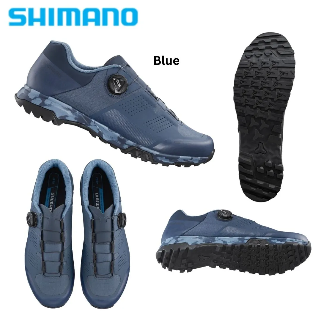 Shimano ET7 ET700 Women Men Black Blue Plum BOA Flat Shoe E-Biked Rated Stiff Sole