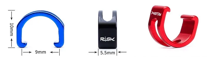RISK 5pcs MTB RB Housing Cable C Clip Bicycle Shifter Brake Clip Jagwire Housing Aluminium C Clip