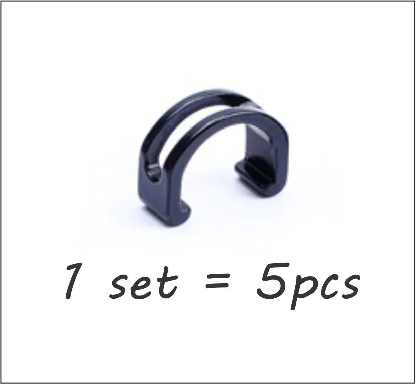 RISK 5pcs MTB RB Housing Cable C Clip Bicycle Shifter Brake Clip Jagwire Housing Aluminium C Clip