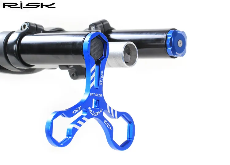 Basikal Fork Wrench Tools Aluminum 6 in 1 Bicycle Fork Cap Spanner  Repair tool for 24 / 26 / 27 / 2