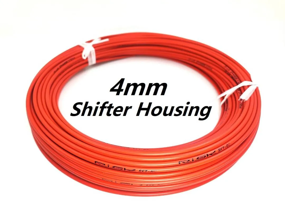 Bicycle Shifter Cable Housing RISK 1 Roll 50 meters Jagwire Cycling Shifter Housing Black Red Colour