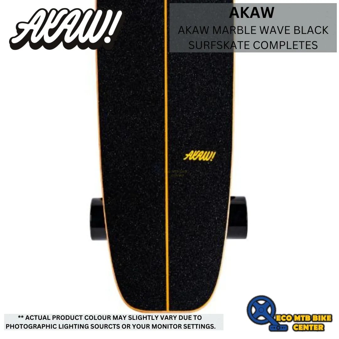 AKAW MARBLE WAVE BLACK SURFSKATE COMPLETES