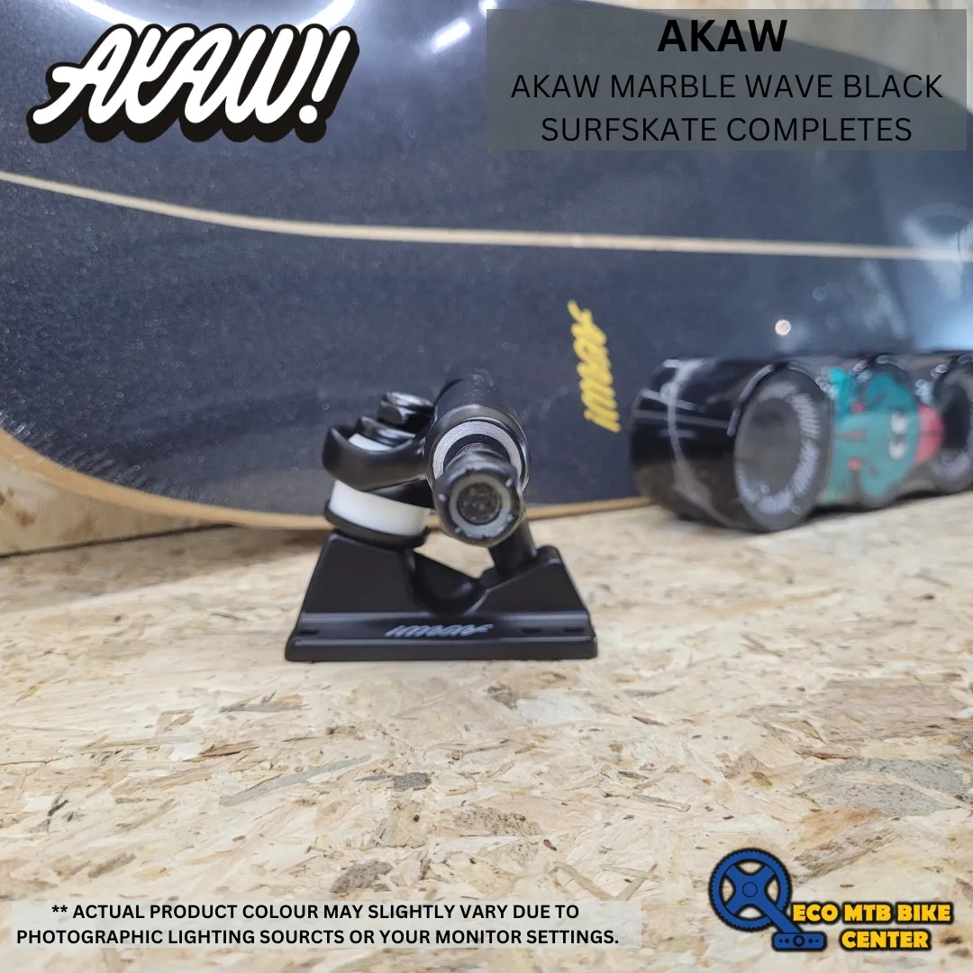 AKAW MARBLE WAVE BLACK SURFSKATE COMPLETES
