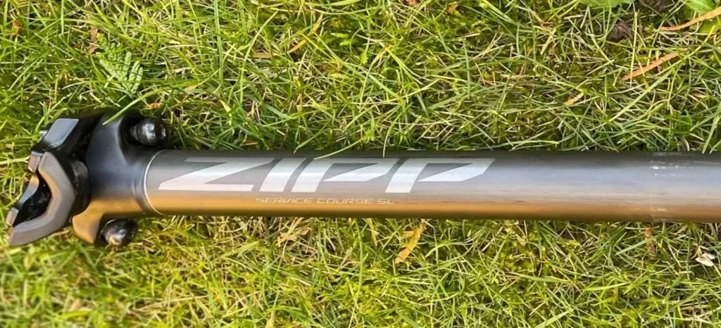 Zipp SL Service Course 31.6mm x 400mm Seatpost Black 20mm set back carbon
