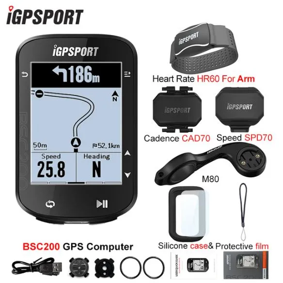 IGPSPORT BSC200 GPS bike Computer Speedometer Route Navigation Stopwatch Cycling Odometer