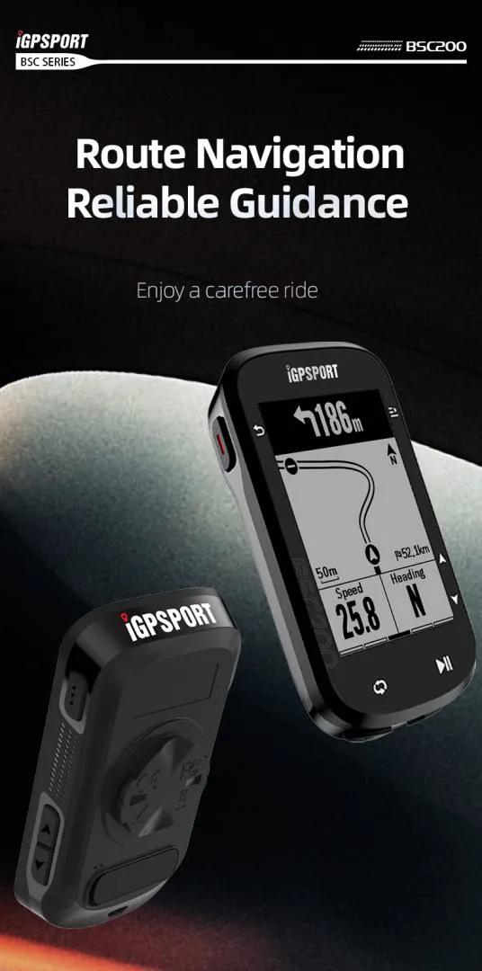 IGPSPORT BSC200 GPS bike Computer Speedometer Route Navigation Stopwatch Cycling Odometer
