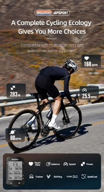 IGPSPORT BSC200 GPS bike Computer Speedometer Route Navigation Stopwatch Cycling Odometer