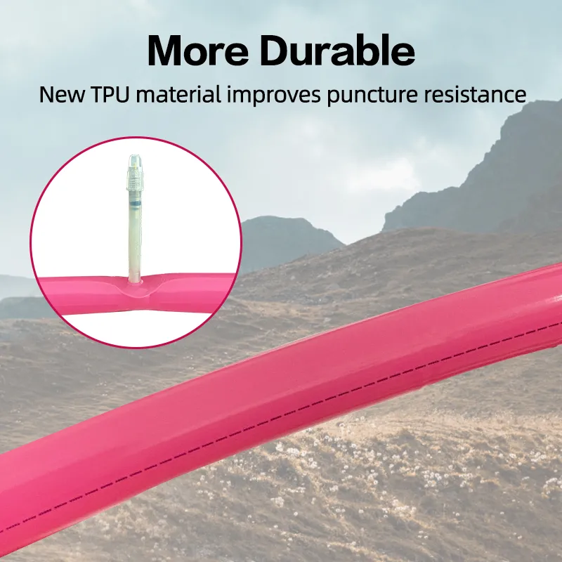 Ridenow Ultralight 19g TPU Tube 700x18-28c 45/65/85mm 700c Super Light Innertube for disc brake bike