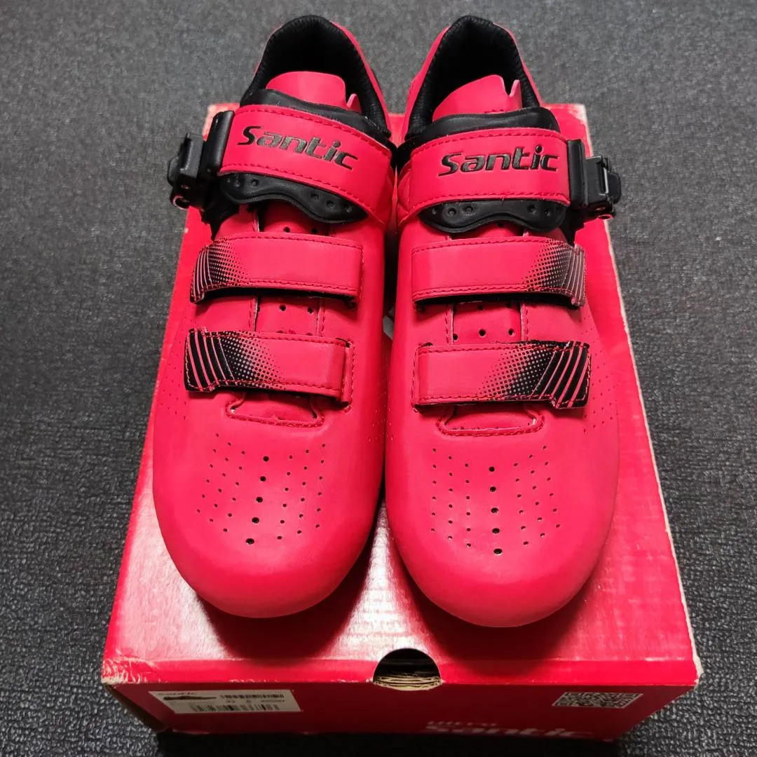 Santic Ultro Red Men / Women Road Bicycle Cycling Shoes