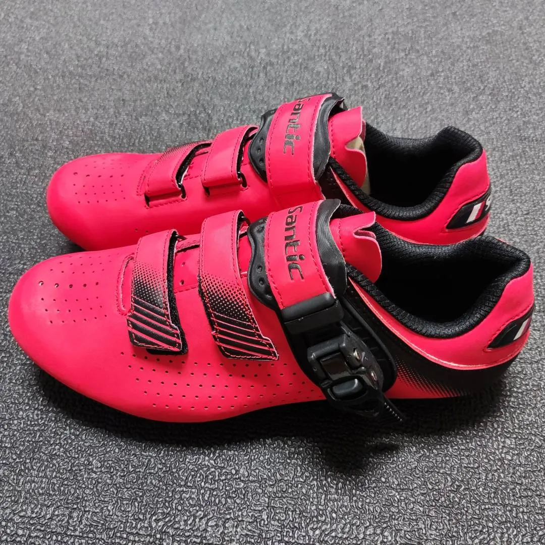 Santic Ultro Red Men / Women Road Bicycle Cycling Shoes