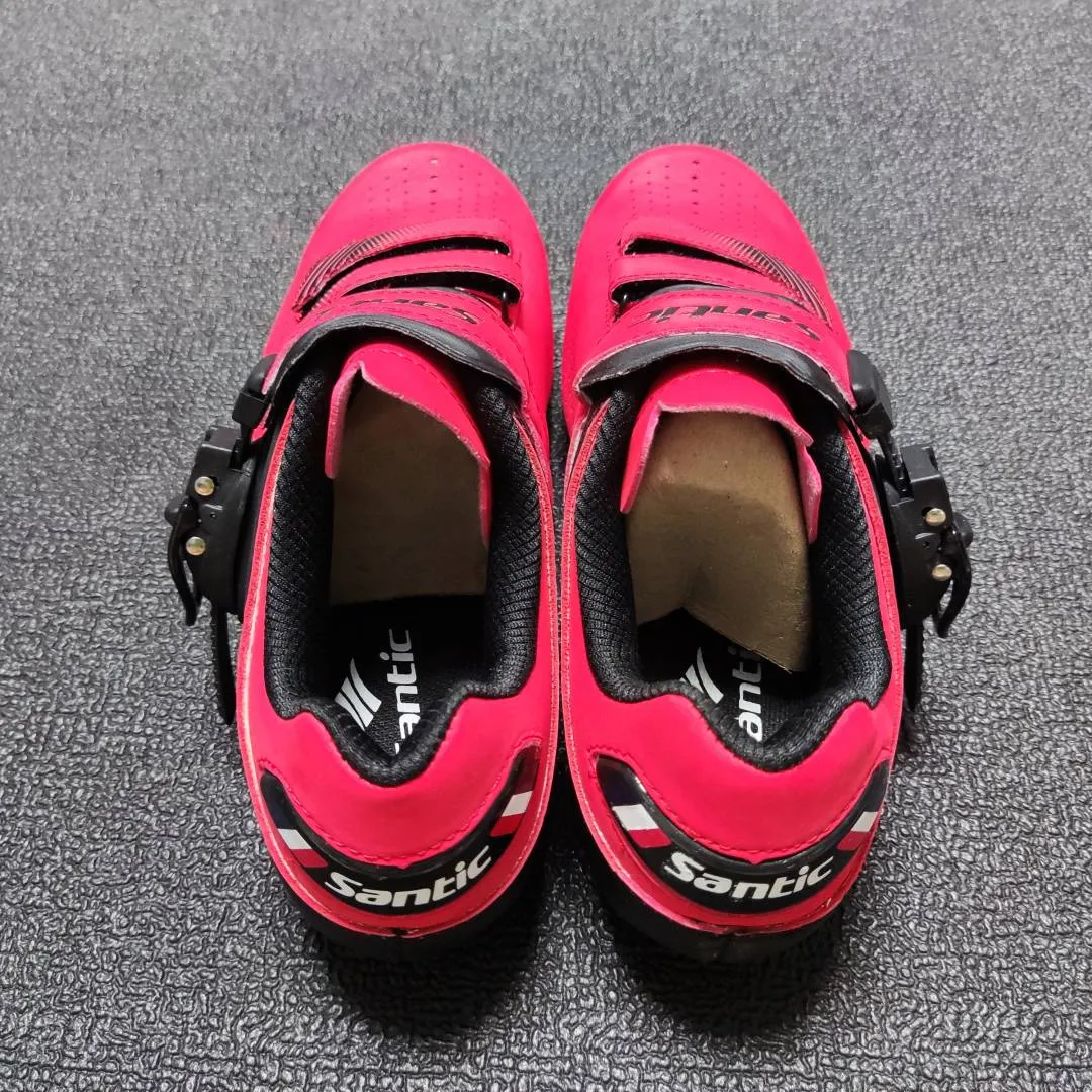 Santic Ultro Red Men / Women Road Bicycle Cycling Shoes