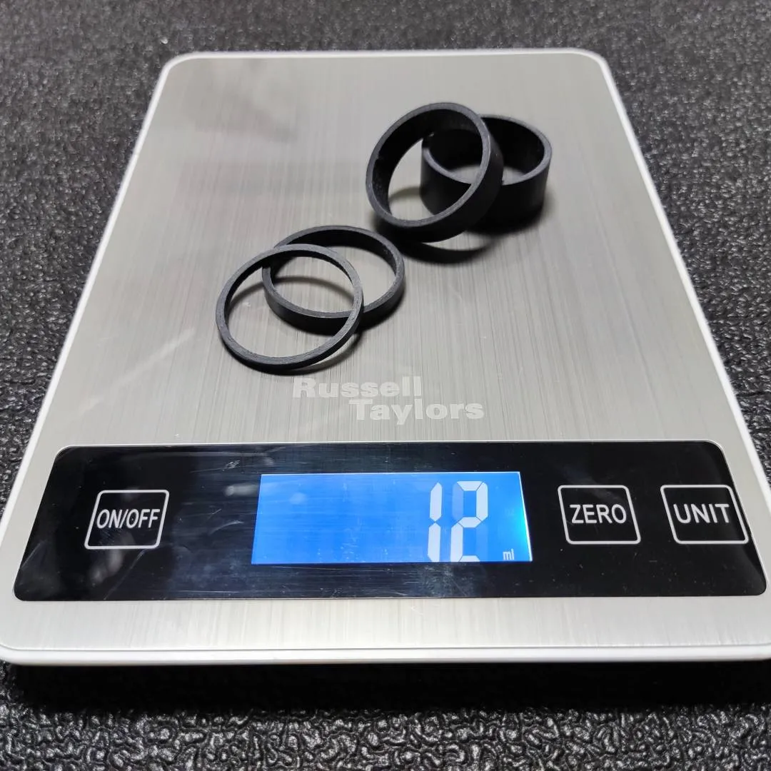 Fouriers 1-1/4 31.8mm Overdrive2 OD2 Carbon Spacer 3/5/10/15mm Set