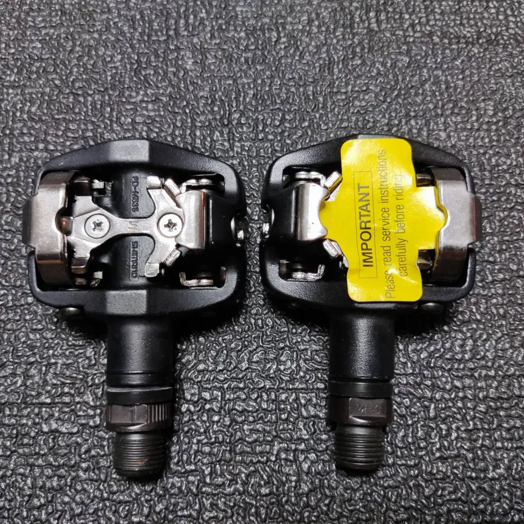 Rare Shimano PD-M535 M535 MTB SPD Clipless Pedal With SM- PD21 Pedal Converter Made in Japan