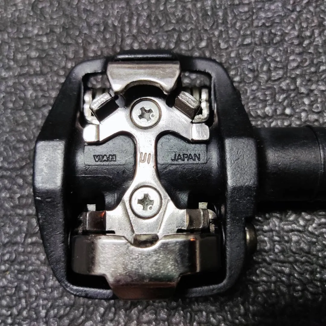 Rare Shimano PD-M535 M535 MTB SPD Clipless Pedal With SM- PD21 Pedal Converter Made in Japan
