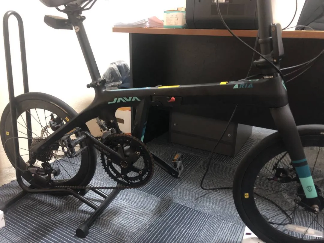 java aria carbon folding bike