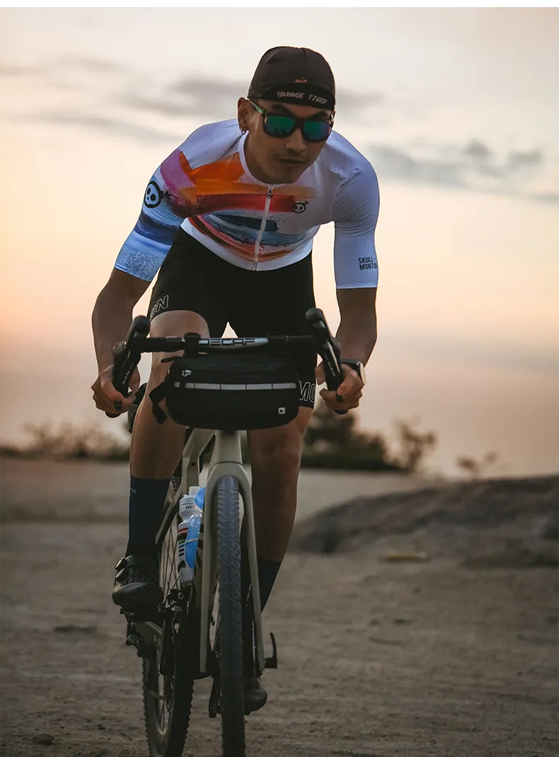Monton Mens/Womens Cycling Jersey Paint Brush