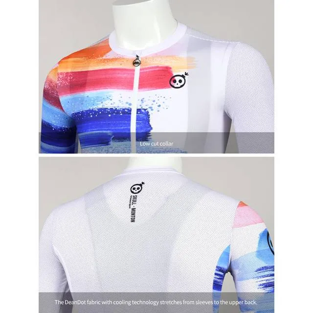 Monton Mens/Womens Cycling Jersey Paint Brush