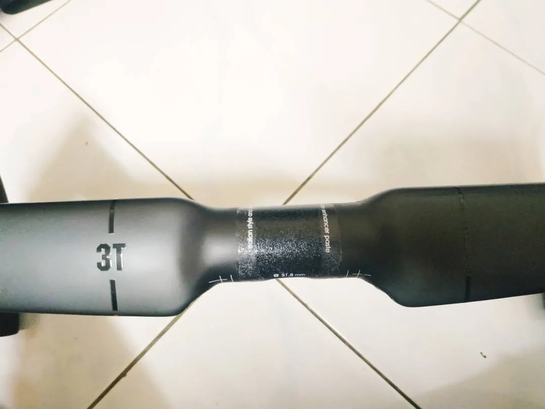 3T Aeroflux LTD Stealth Carbon Handlebar Dropbar