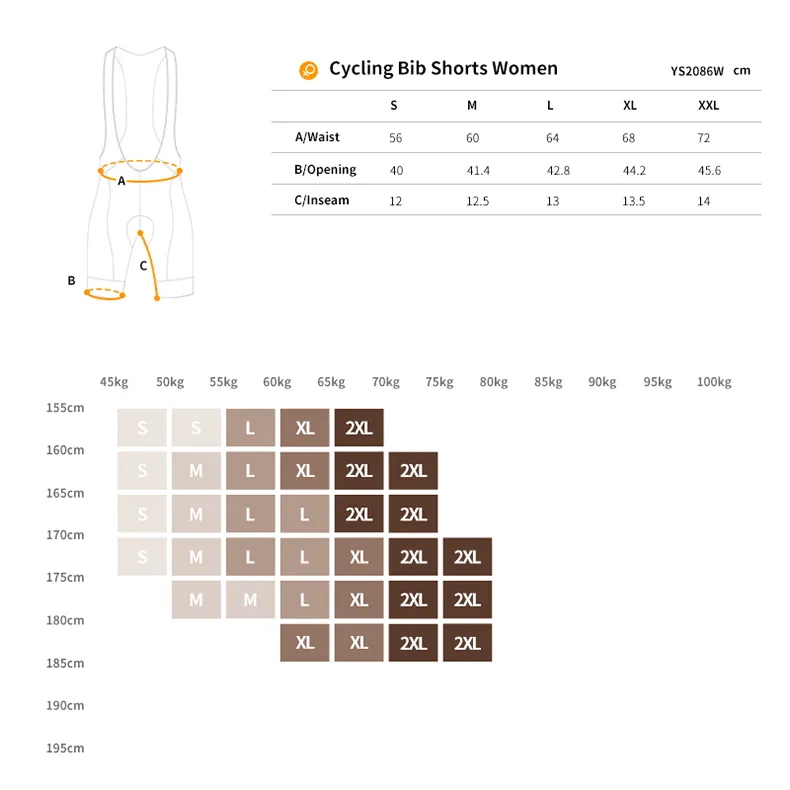 MONTON WOMENS CYCLING BIB SHORTS SHORTER URBAN INSEAM SEIKI