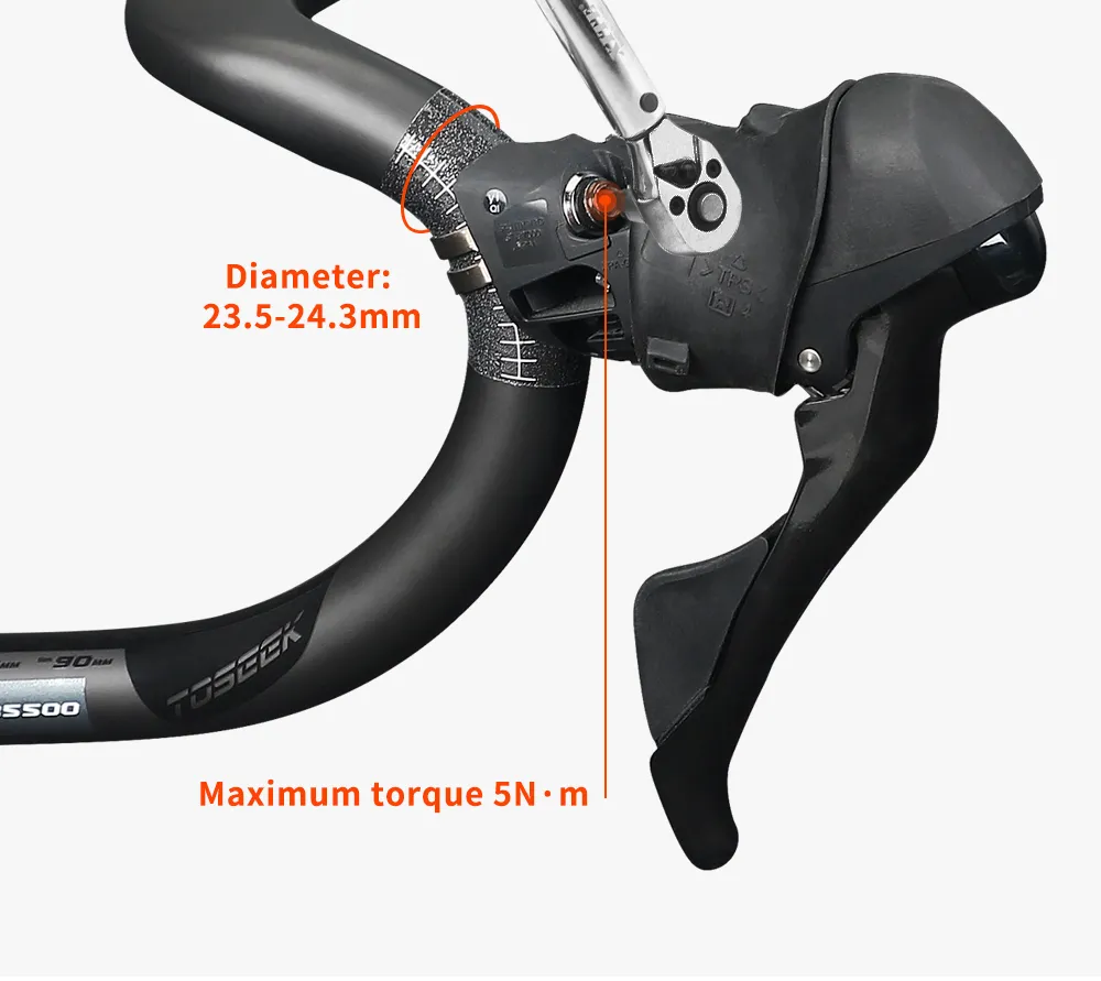 TOSEEK TR5500 Full Internal Cable Routing Road Bicycle Handlebar T800 Carbon Integrated Handlebar