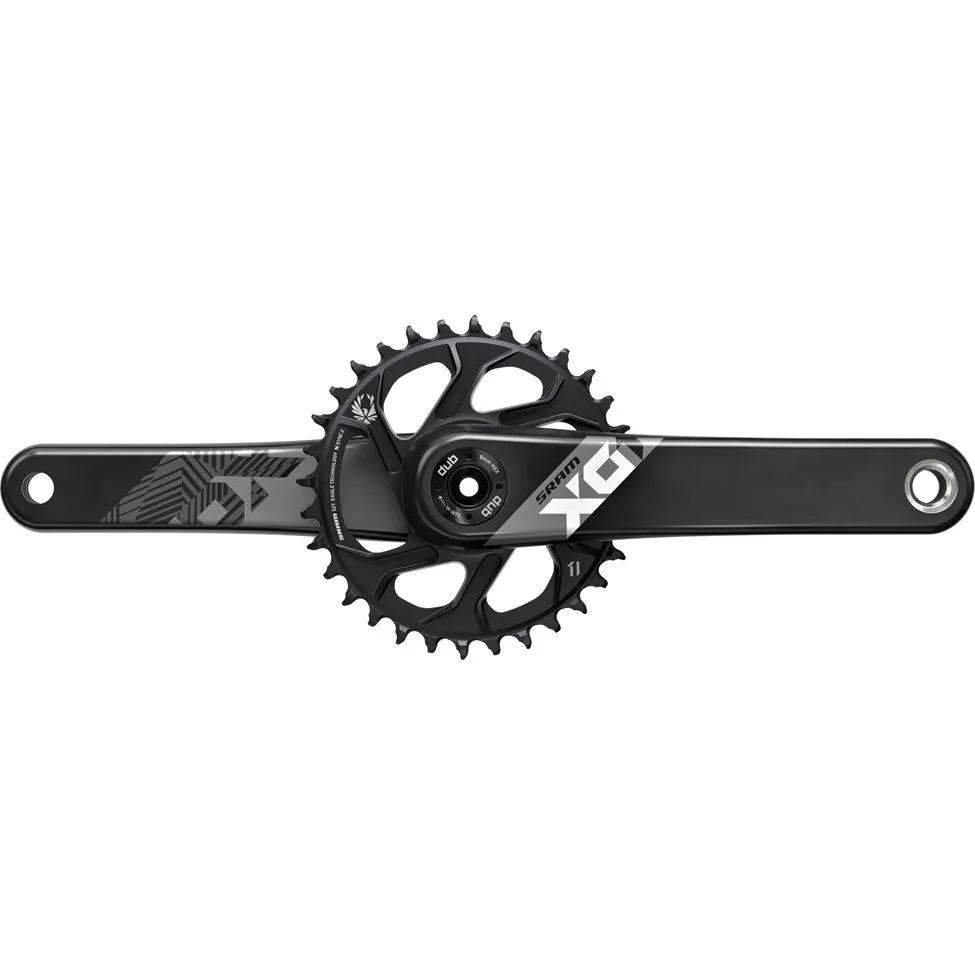 SRAM X01 Eagle X-SYNC Fatbike Crankset - Direct Mount 30 Teeth 12-speed - FAT 4" - DUB - black