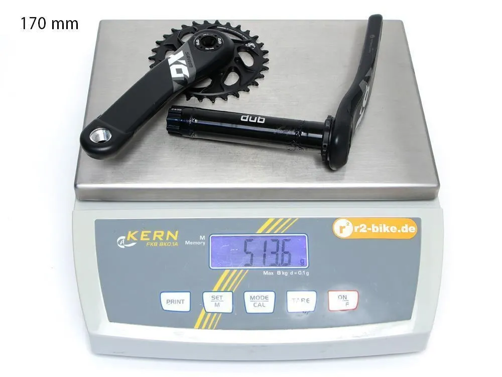 SRAM X01 Eagle X-SYNC Fatbike Crankset - Direct Mount 30 Teeth 12-speed - FAT 4" - DUB - black