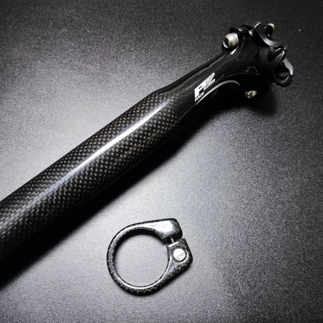 PZ Racing 31.6 x 350mm Carbon Alloy Seatpost With Carbon Seat Clamp
