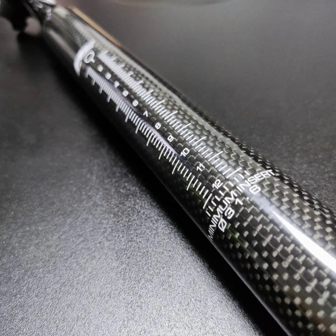 PZ Racing 31.6 x 350mm Carbon Alloy Seatpost With Carbon Seat Clamp