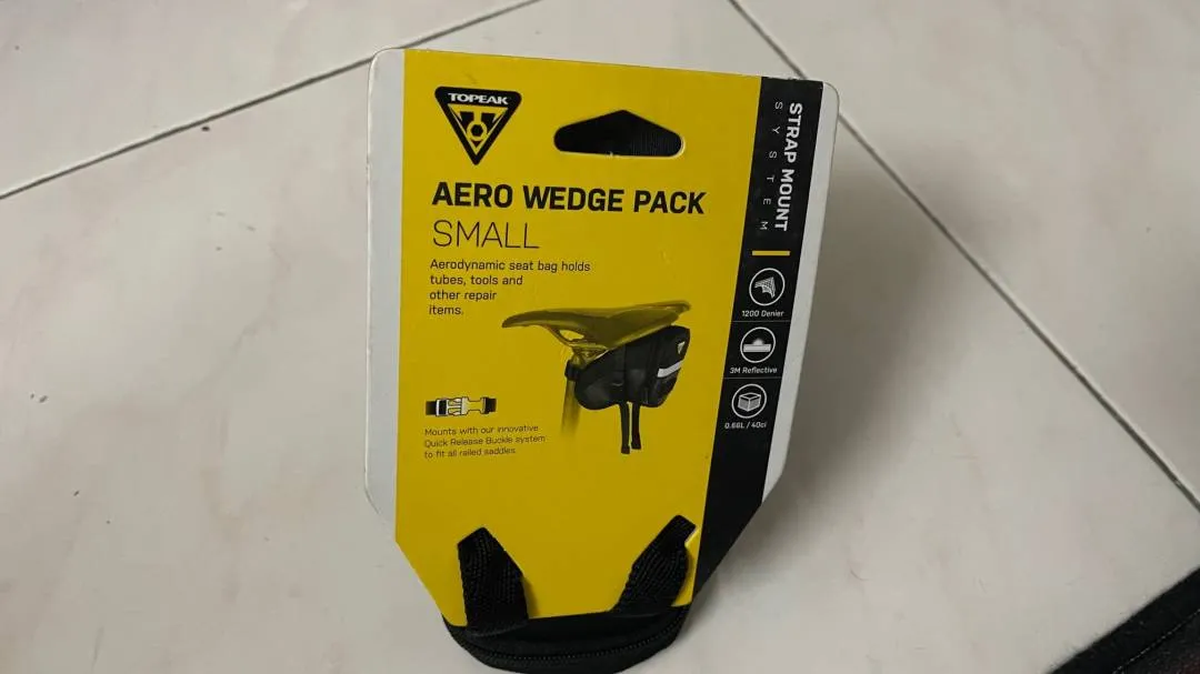 Topeak Aero Wedge Pack Strap Mount Saddle Bag (Small)