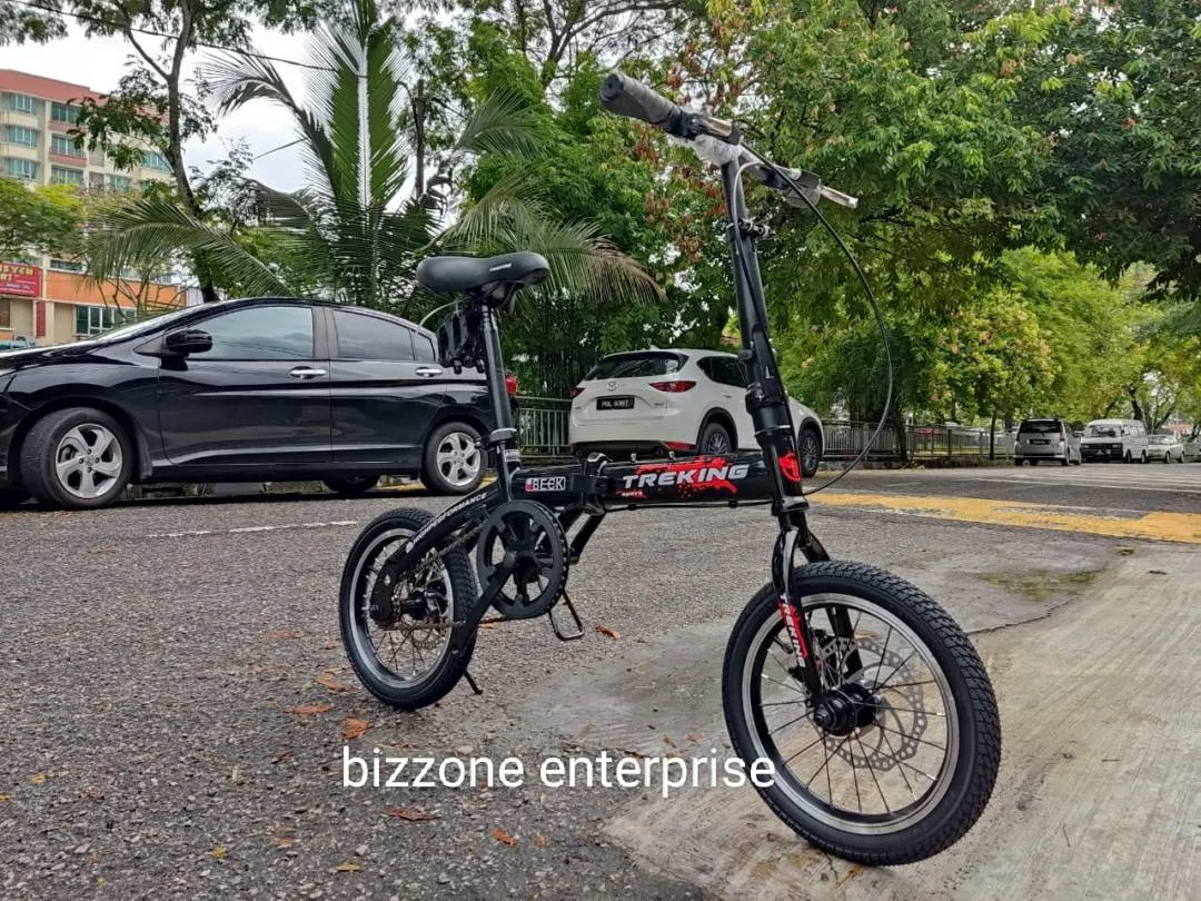 New 14â€œ treking folding bike basikal lipat single speed