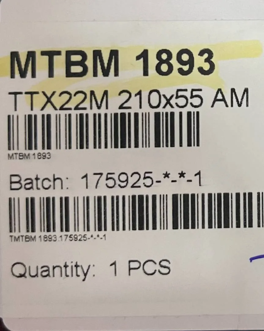 Ohlins TTX 210x55