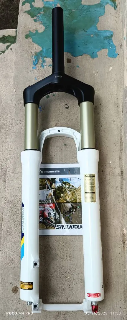 New Genuine SR Suntour Epixon 27.5 100mm, Manual Lockout, Non Tapered &amp; QR MTB Fork....