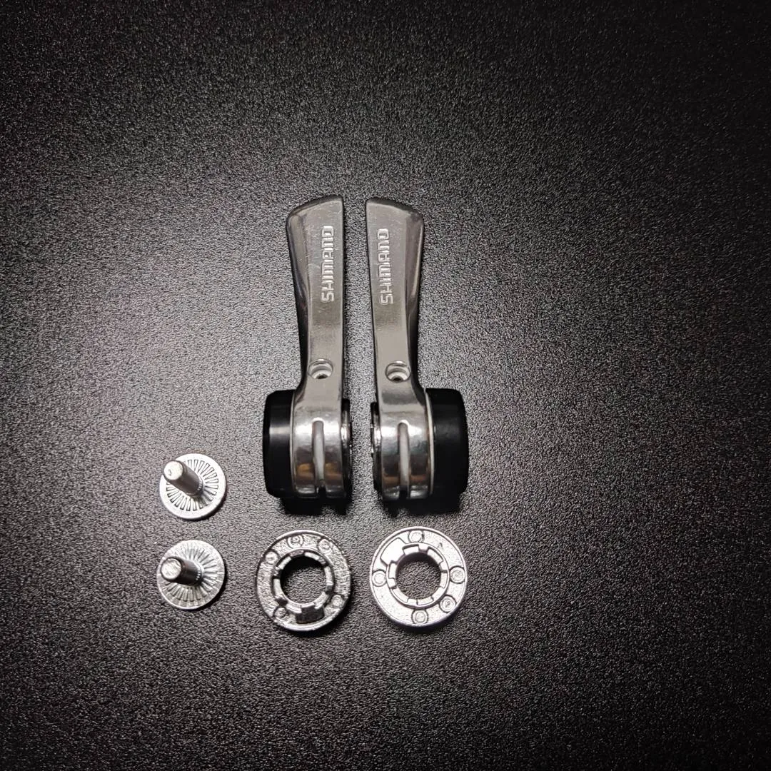 Shimano SL-R400 Down Tube Double/Triple 8 Speed Braze-On Road Vintage Bicycle Shifters