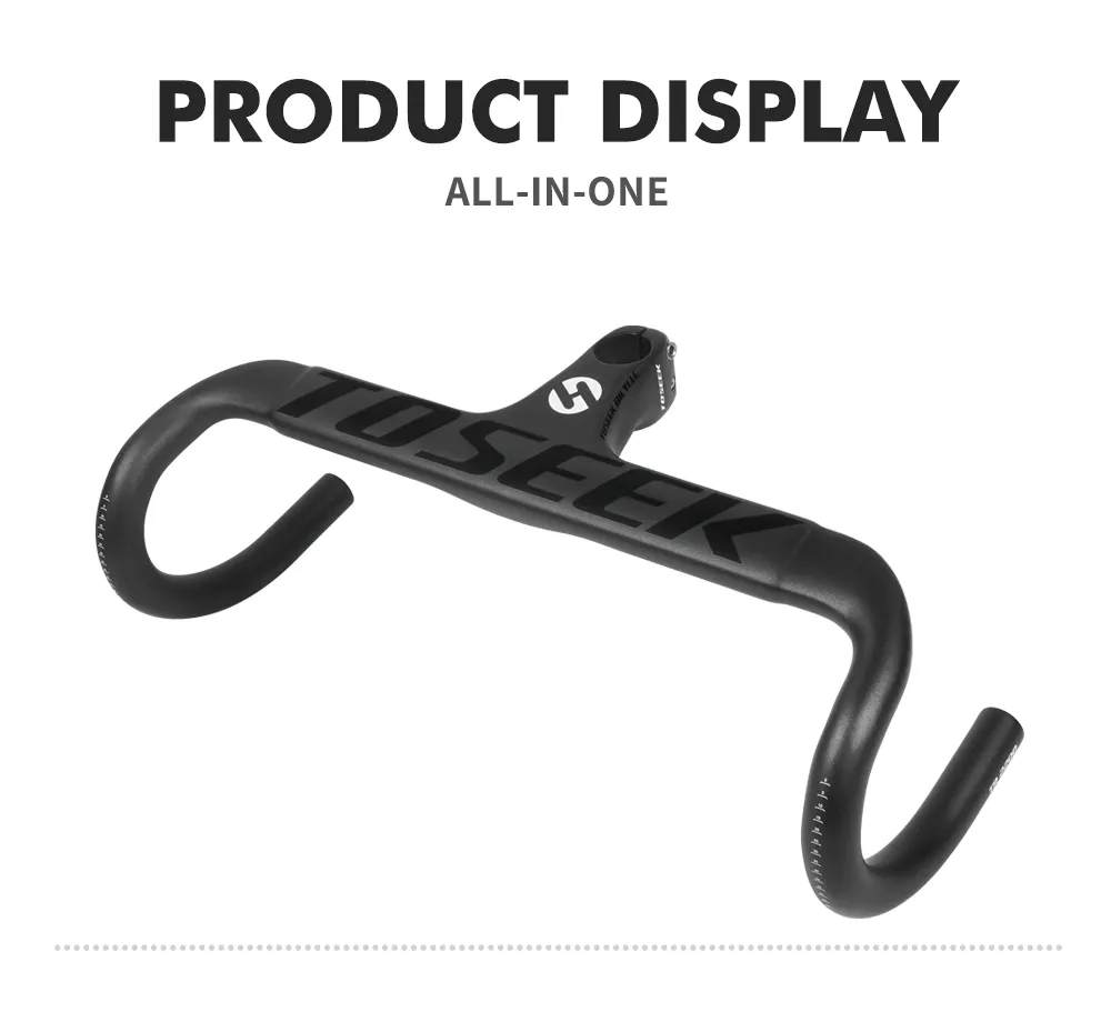 TOSEEK TR2200 T800 Carbon integrated Road Bike Handlebar Stem