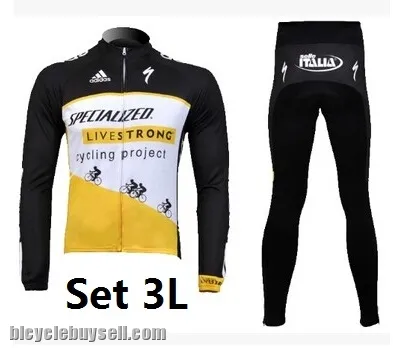 New Cycling Livestrong team  Long Jersey adidas