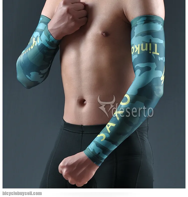 Arm warmer UV heat protection cycling long sleeves running compression 2 pcs