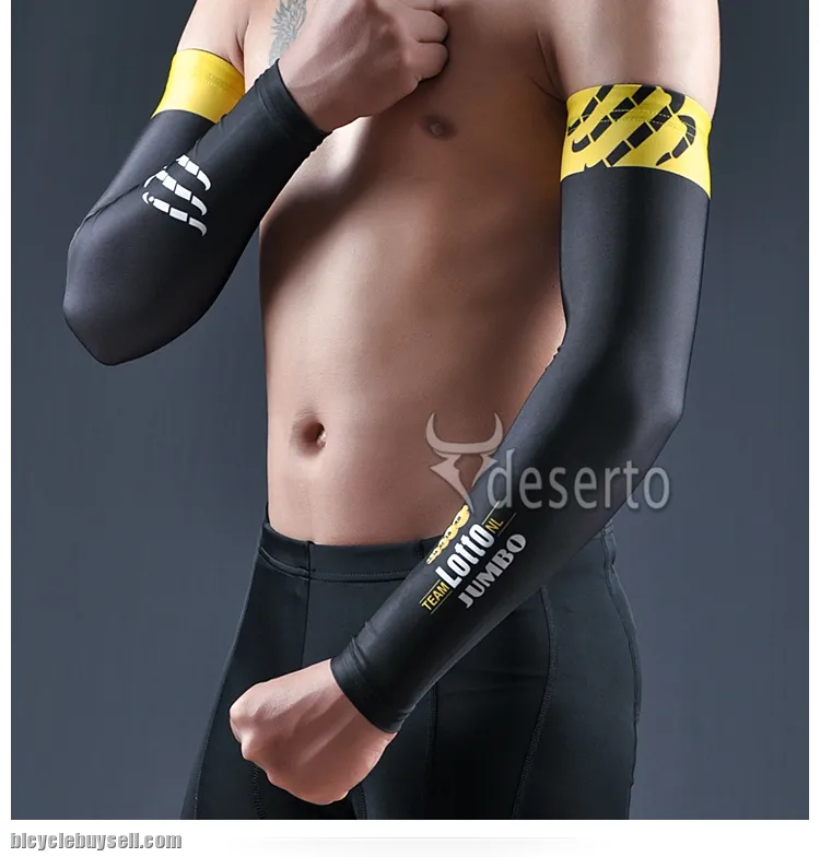 Arm warmer UV heat protection cycling long sleeves running compression 2 pcs