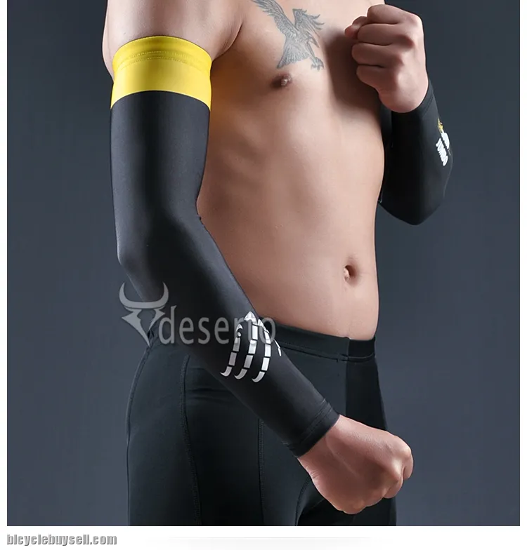 Arm warmer UV heat protection cycling long sleeves running compression 2 pcs