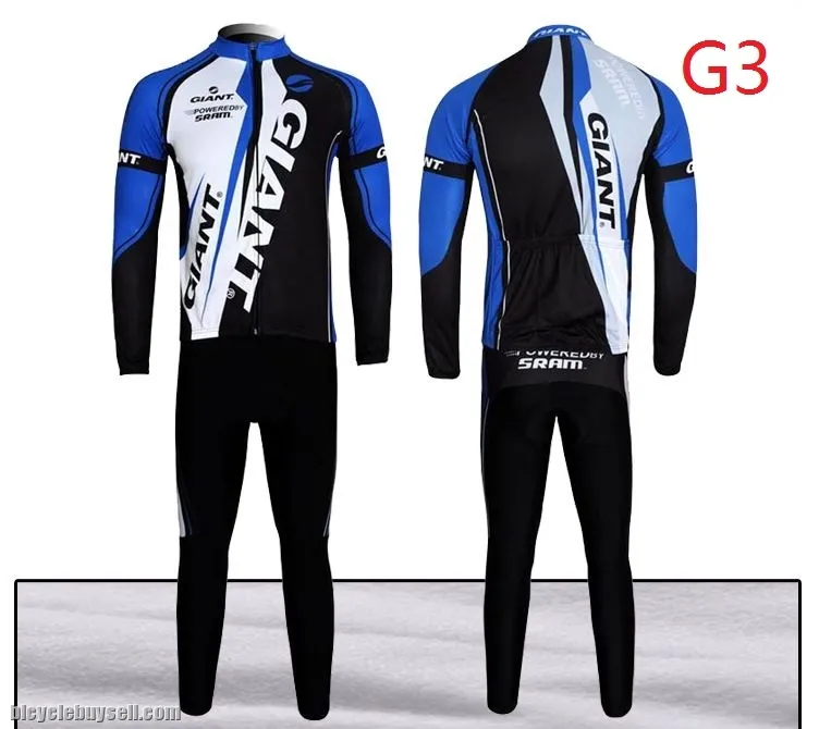 Giant alpecin Long sleeve cycling jersey 3D padding long pants
